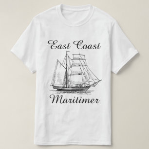 T-shirt Navire maritime de la côte Est Maritimer