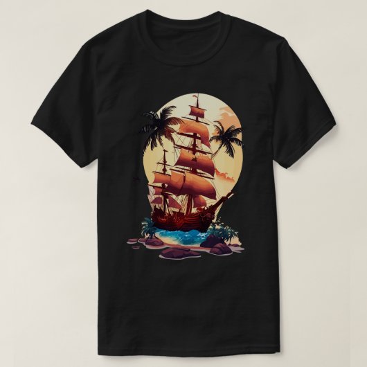 T-shirt Navire pirate 3 (Design devant)