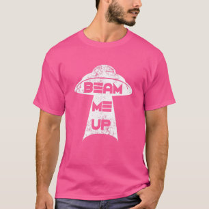 T-shirt Navire spatial Alien vintage Ufo Beam Me Up
