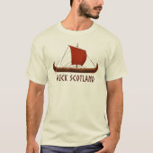 T-shirt Navire Viking Wick Écosse (Devant)