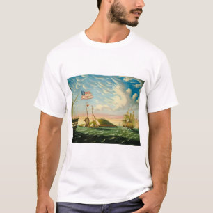 T-shirt Navires Clipper Boston Harbor 1800s