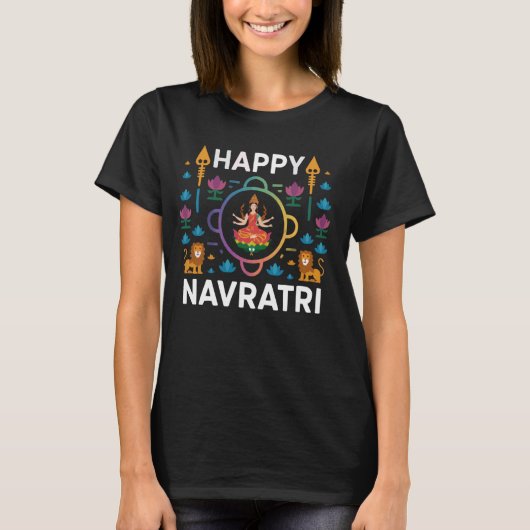 T-shirt Navratri Graba Hindouisme Déesse hindoue Durga 1 (Devant)