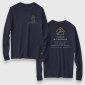 T-shirt Navy Blue Gold Contractor Home Repair Work