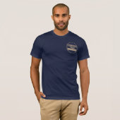 T-shirt Navy de la marine d'impression unique (Devant entier)