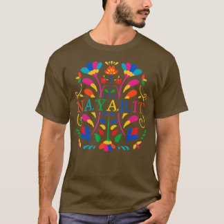 T-shirt Nayarit Chemise Nayarit Fleur Nayarit Otomi Mexiqu