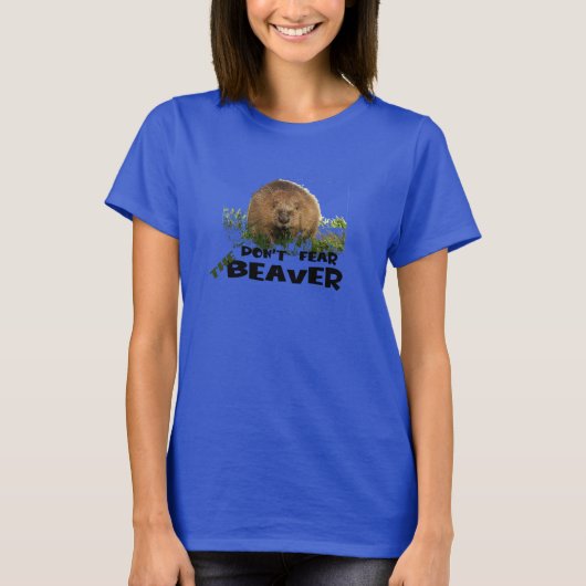 T-shirt N'ayez pas peur du castor (Devant)