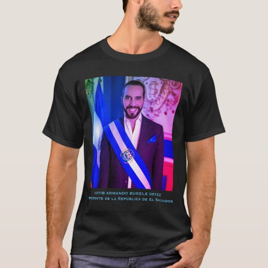 T-shirt Nayib Bukele, Président du Salvador (Devant)