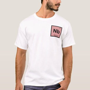 T-shirt Nb - Symbole de tableau périodique de la chimie du