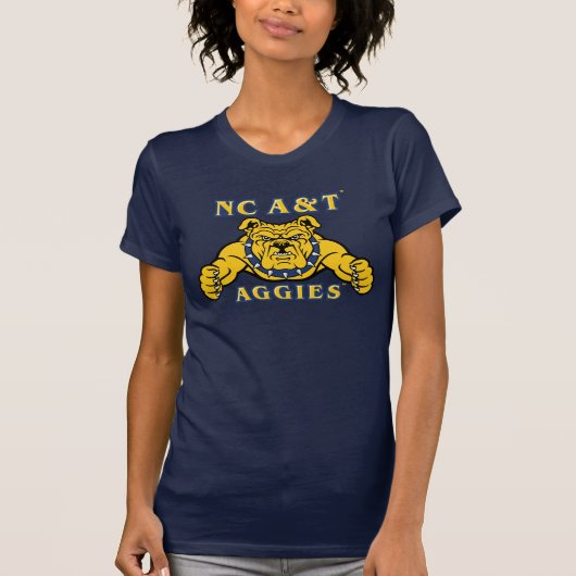 T-shirt NC A&T Agences | Aggie Bulldog (Devant)