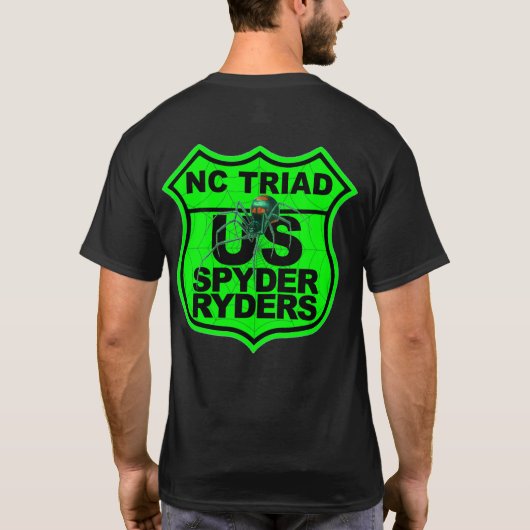 T-shirt NC Triad Chapter - Logo 2-Sided Green (Dos)