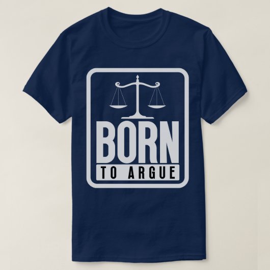 T-shirt Né à Argue 7 (Design devant)
