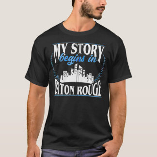 T-shirt Né à Baton Rouge Zip