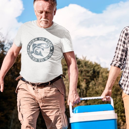 T-shirt Né à des poissons forcés de travailler