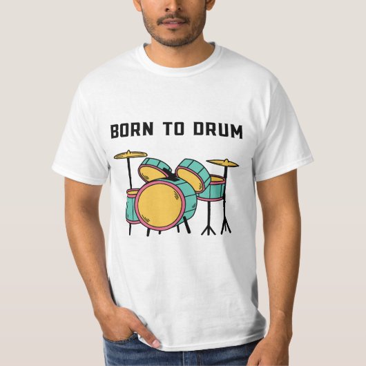 T-shirt Né à Drum (Devant)