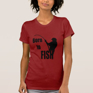 T-shirt Né à Fish