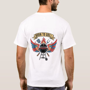 T-shirt NÉ À GRILL ← ← ♥ - Ultimate BBQ Grill Master