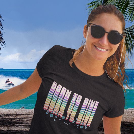 T-shirt Né à la plongée sous-marine