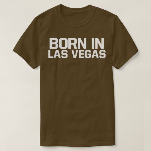 T-shirt Né à Las Vegas (Design devant)