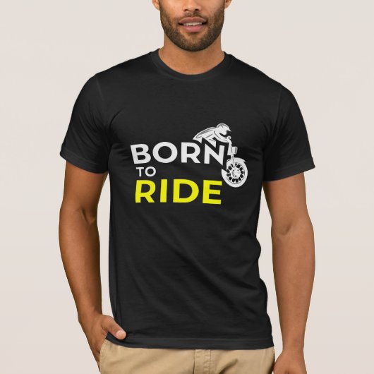 T-shirt Né à Ride (Devant)