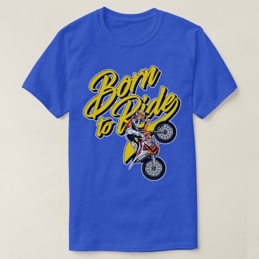 T-shirt Né À Ride (Design devant)
