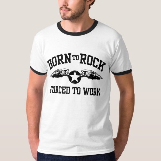 T-shirt Né à Rock (Devant)