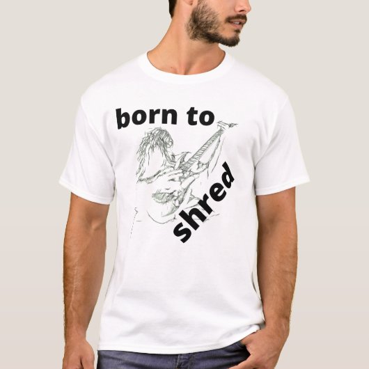 T-shirt Né à Shred (Devant)