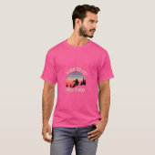 T-shirt Né À Ski Forcé À Travailler (Devant entier)