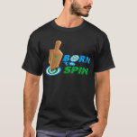 T-shirt Né À Spin<br><div class="desc">Modèle T-shirt foncé de base</div>