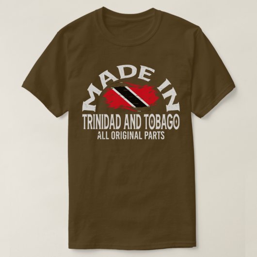 T-shirt Né à Trinité-et-Tobago (Design devant)