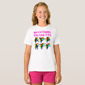 T-SHIRT NÉ À TUMBLE GYMNASTICS DESIGN (Devant entier)