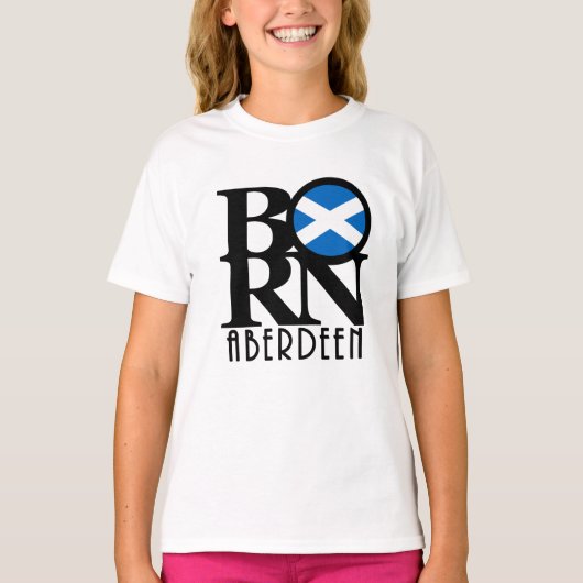 T-shirt NÉ Aberdeen Écosse (Devant)