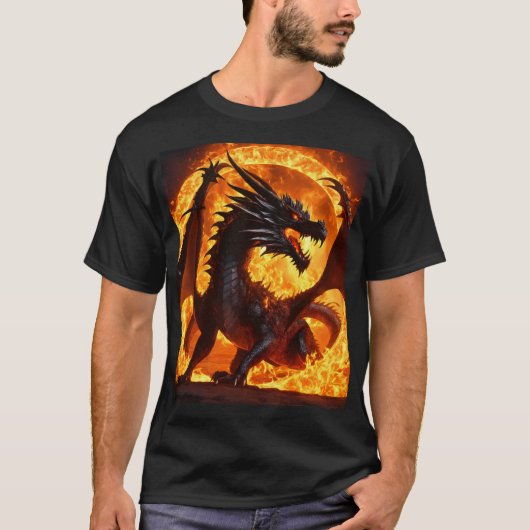 T-shirt Né au feu : L'héritage du dragon (Devant)
