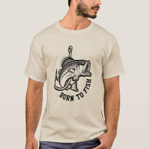 T-shirt Né au poisson