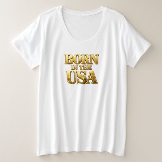 T-Shirt Né aux ÉTATS-UNIS (Design devant)