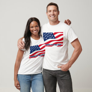 T-shirt Né aux États-Unis
