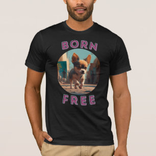 T-shirt Né bébé gratuit. Aimez les chiens, aimez la libert