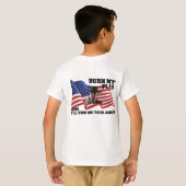 T-shirt Ne brûle pas mon drapeau (Dos entier)