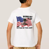 T-shirt Ne brûle pas mon drapeau (Dos)