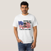 T-shirt Ne brûlez pas mon drapeau (Devant entier)