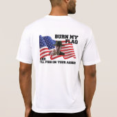 T-shirt Ne brûlez pas mon drapeau (Dos)
