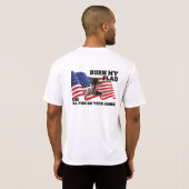 T-shirt Ne brûlez pas mon drapeau (Dos entier)