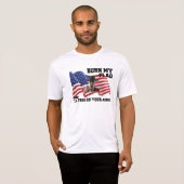 T-shirt Ne brûlez pas mon drapeau (Devant entier)