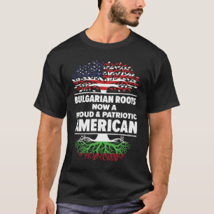 T-shirt Né bulgare Bulgarie américain États-Unis Citoyenne