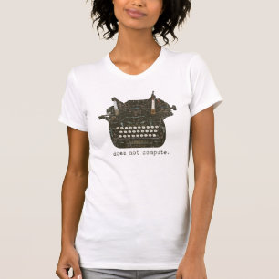 T-shirt Ne calcule pas organique de dames adapté