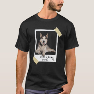 T-shirt Né ce grand chien husky sibérien mignon et chiot