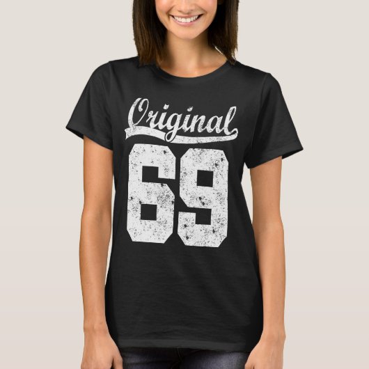 T-shirt Né chemise de 69 ans (Devant)