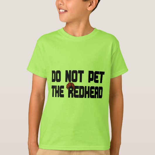 T-shirt Ne choyez pas le roux (avec la perruque) (Devant)