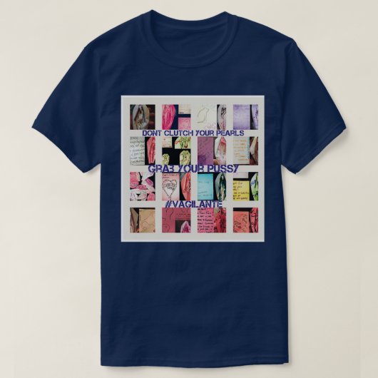 T-shirt Ne Clutch pas vos perles grattez votre poule (Design devant)