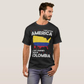 T-shirt Né Colombie Colombie Colombie Amérique États-Unis (Devant entier)