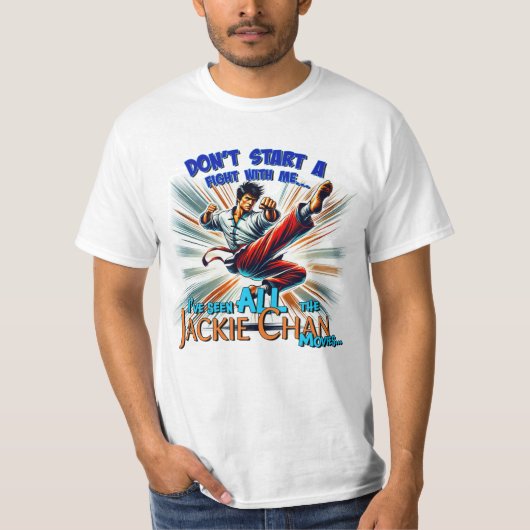 T-shirt Ne commencez pas à me battre (Devant)